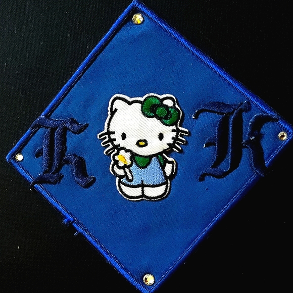 NEW Hello Kitty Patch/Emblem/Appliqué! 6" inches. Crystals. Rare One. Sew-On! - Picture 4 of 4